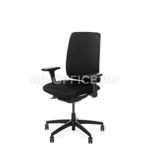 Офисное кресло Dion 1D black без подголовника Ткань черная