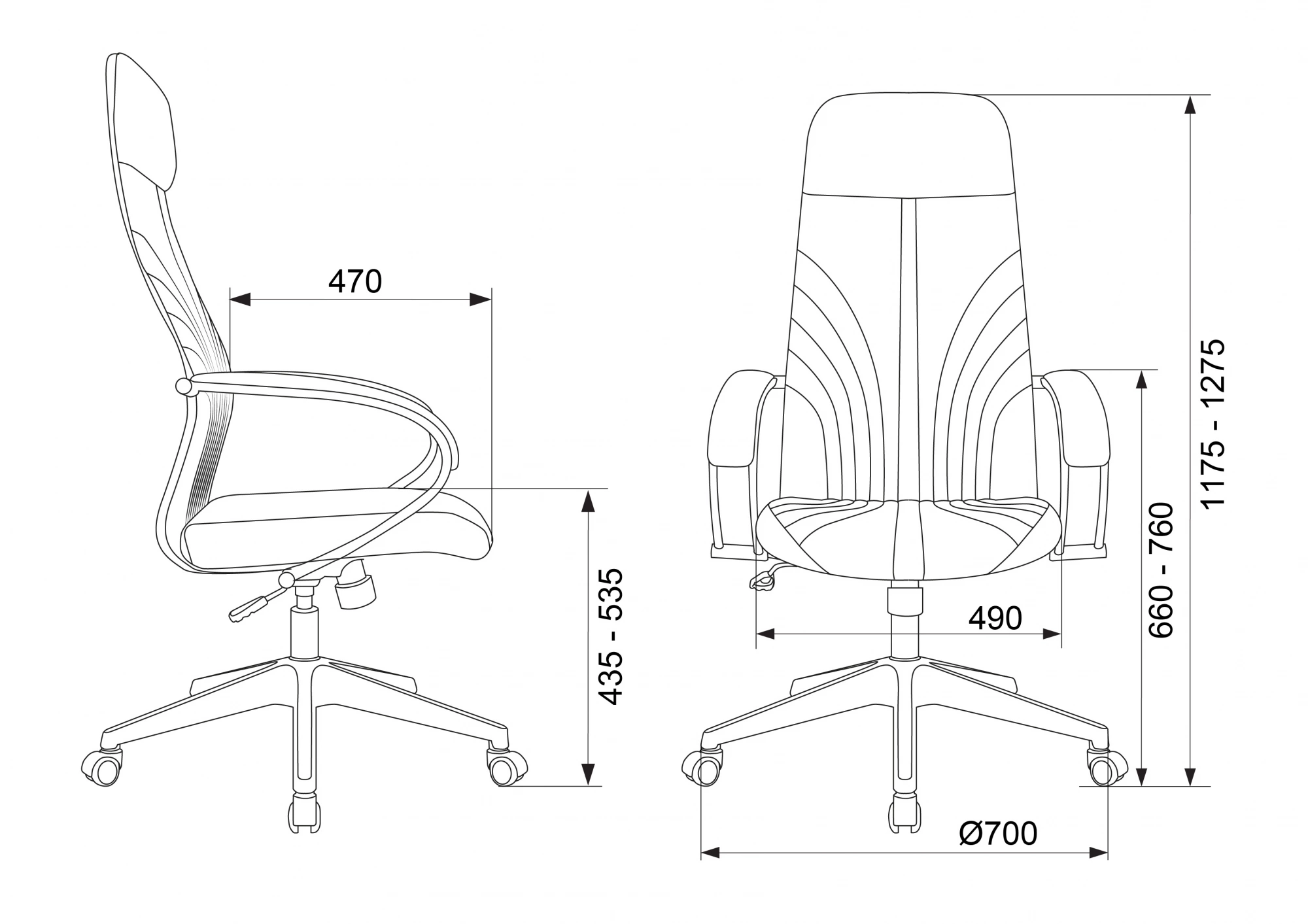 Кресло руководителя Бюрократ CH-610