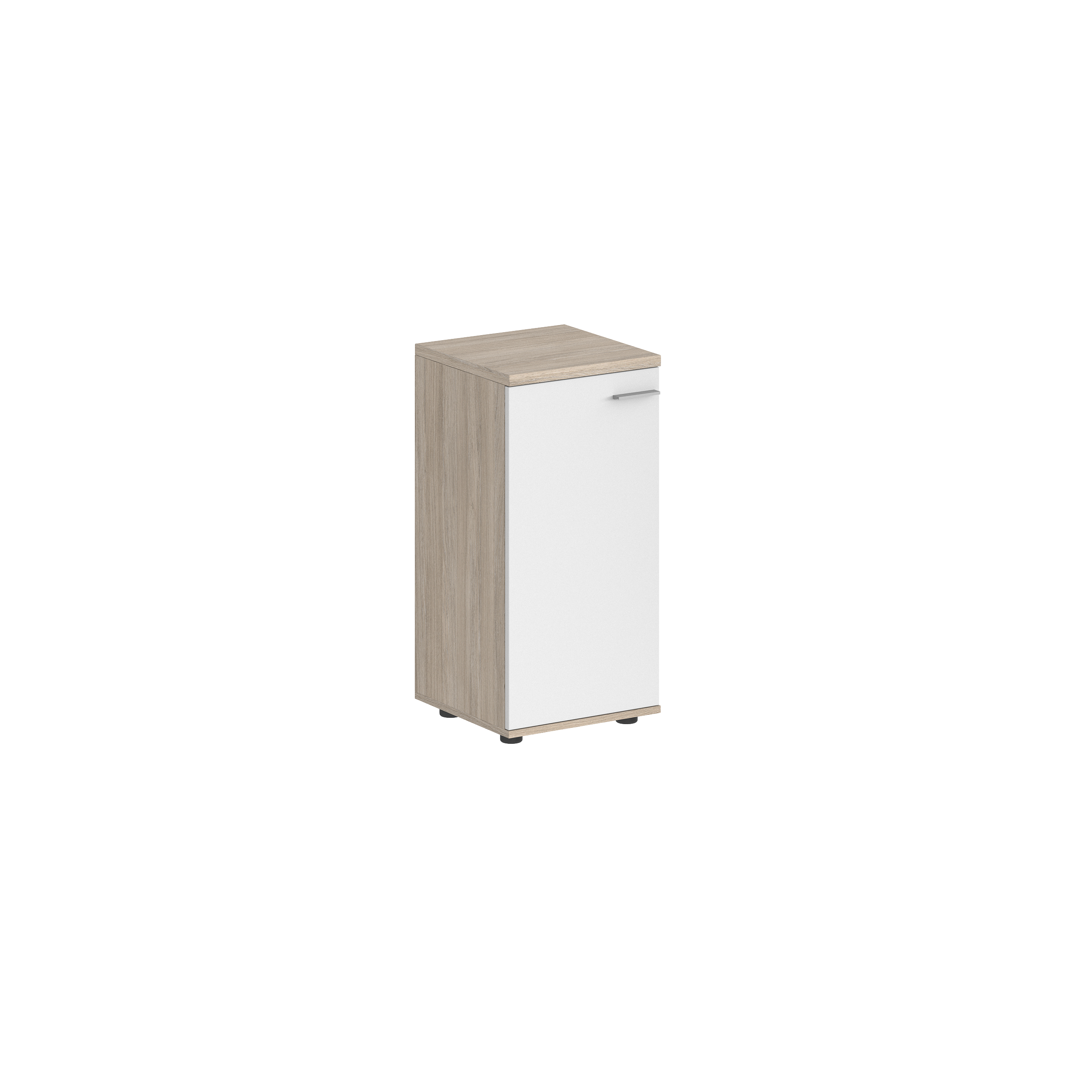 Шкаф низкий 400х400х825, 1 дв., з.ст HDF, левый SG.806.OL.WH.L