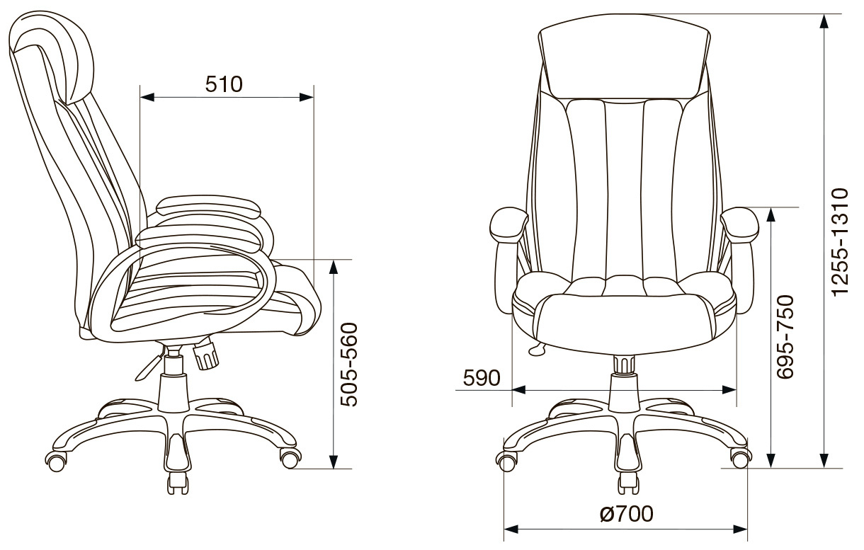 Кресло руководителя Бюрократ T-9922N
