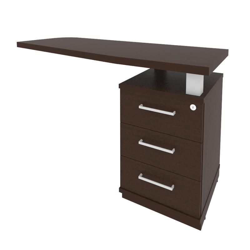 First Тумба приставная с топом правая KTP-2 (R) 1300*500*765