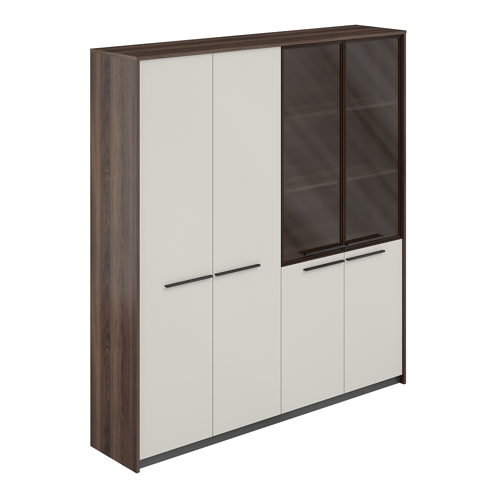 Шкаф высокий  (для одежды) и шкаф комбинированный со стеклом, 1840х410х1994 RF.506.DA.CHBZ.PG