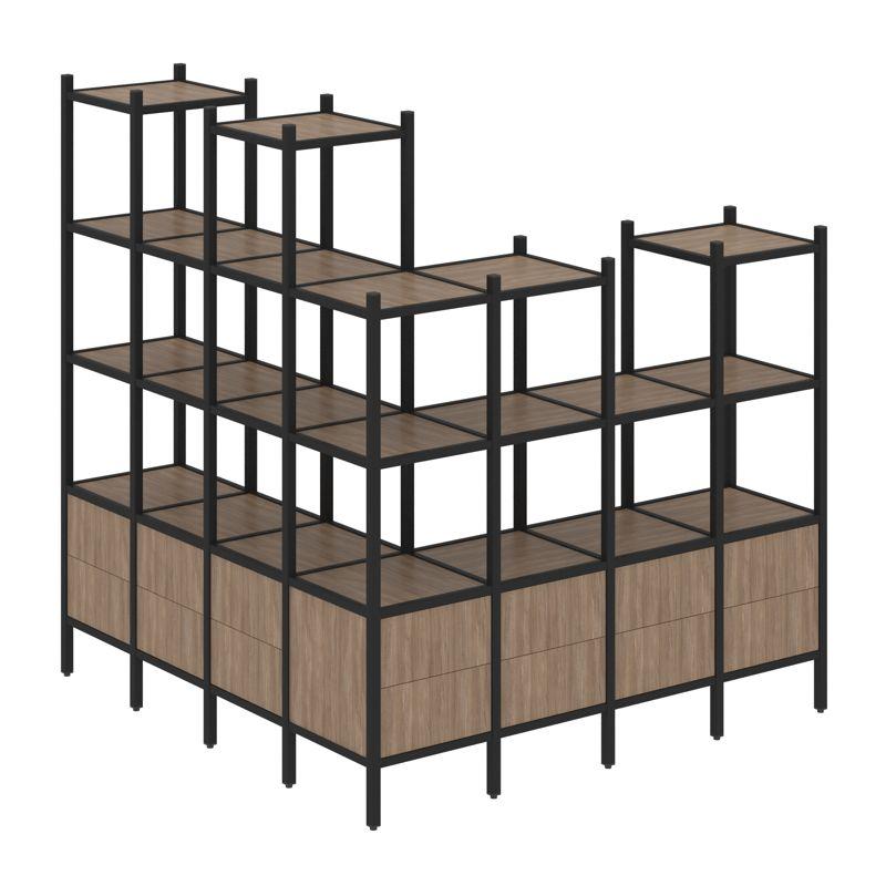 Loft Угловой внешний стеллаж наборный VR.L-55