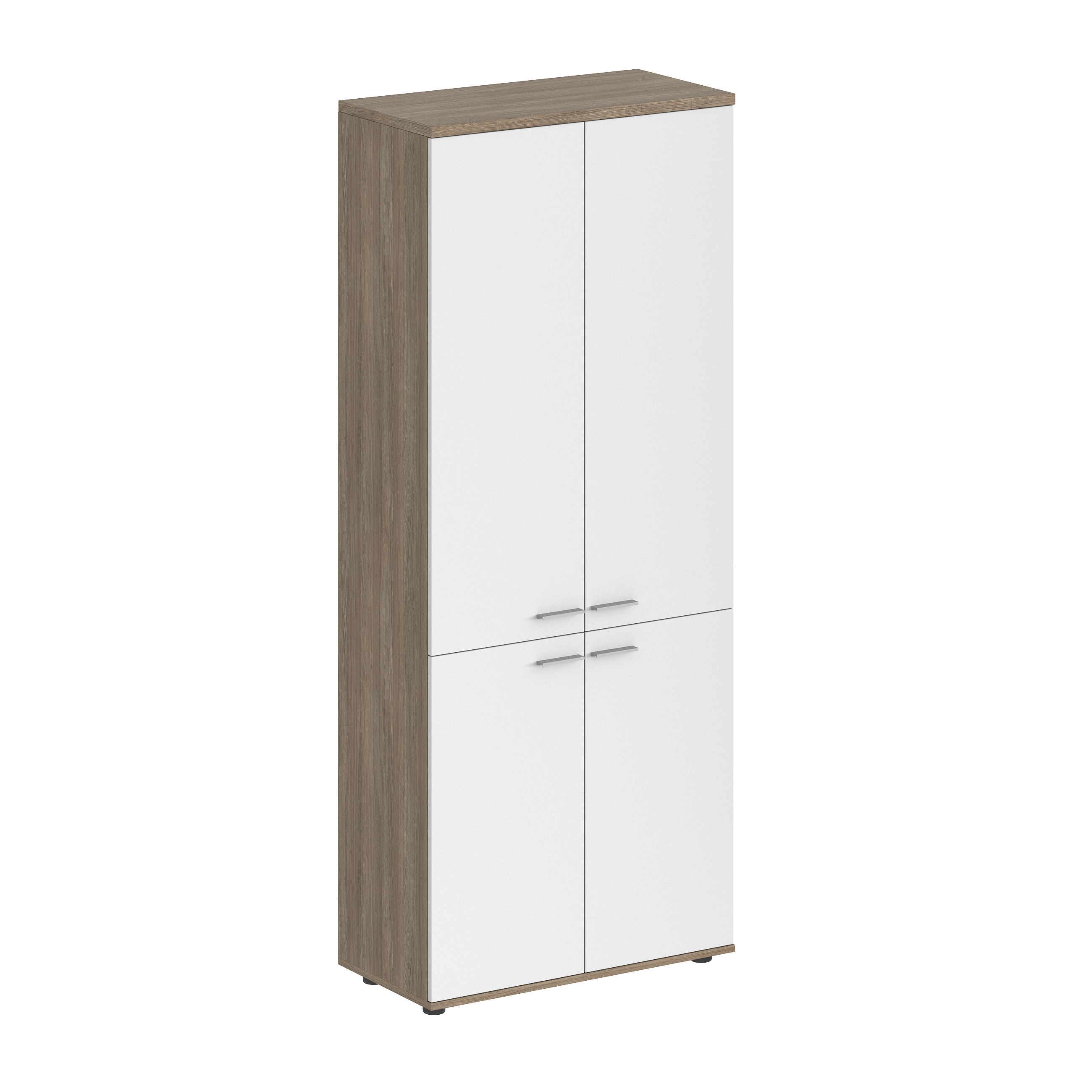 Шкаф высокий 800х400х1955, 4-х дв, з.ст HDF SG.801.OD.WH.WH