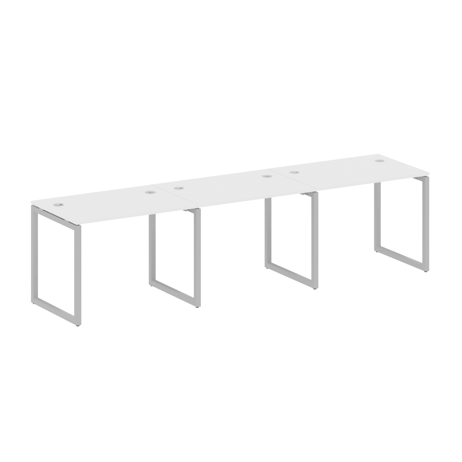 Metal System Quattro Рабочая станция на 3 места на О-образном м/к 40БО.СМ-3.1