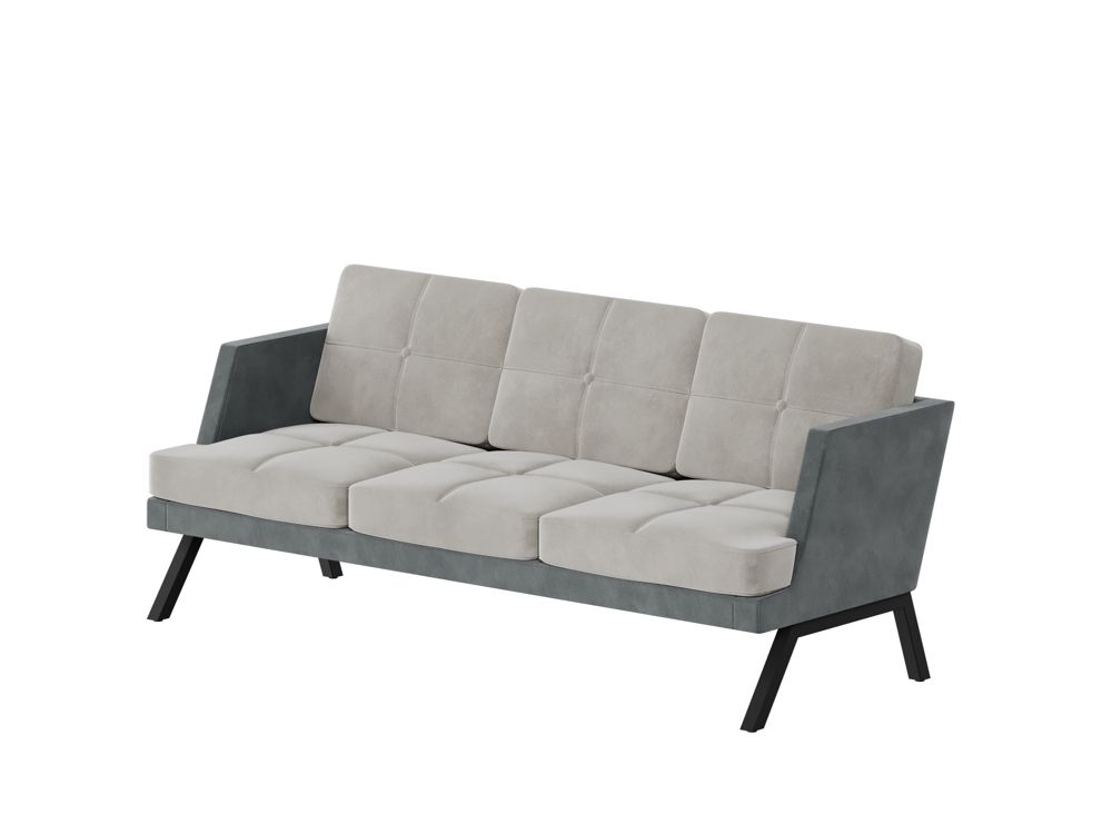 Aldo Диван трёхместный с декором из пуговиц ALDB-03L