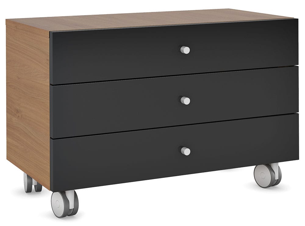 Тумба подкатная c 3-мя ящиками KYU DM 0,8 м