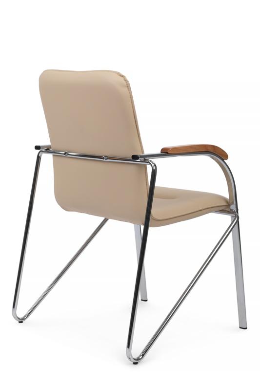 Стул Самба с деревянными подлокотниками SMB-02H Хром гальв.