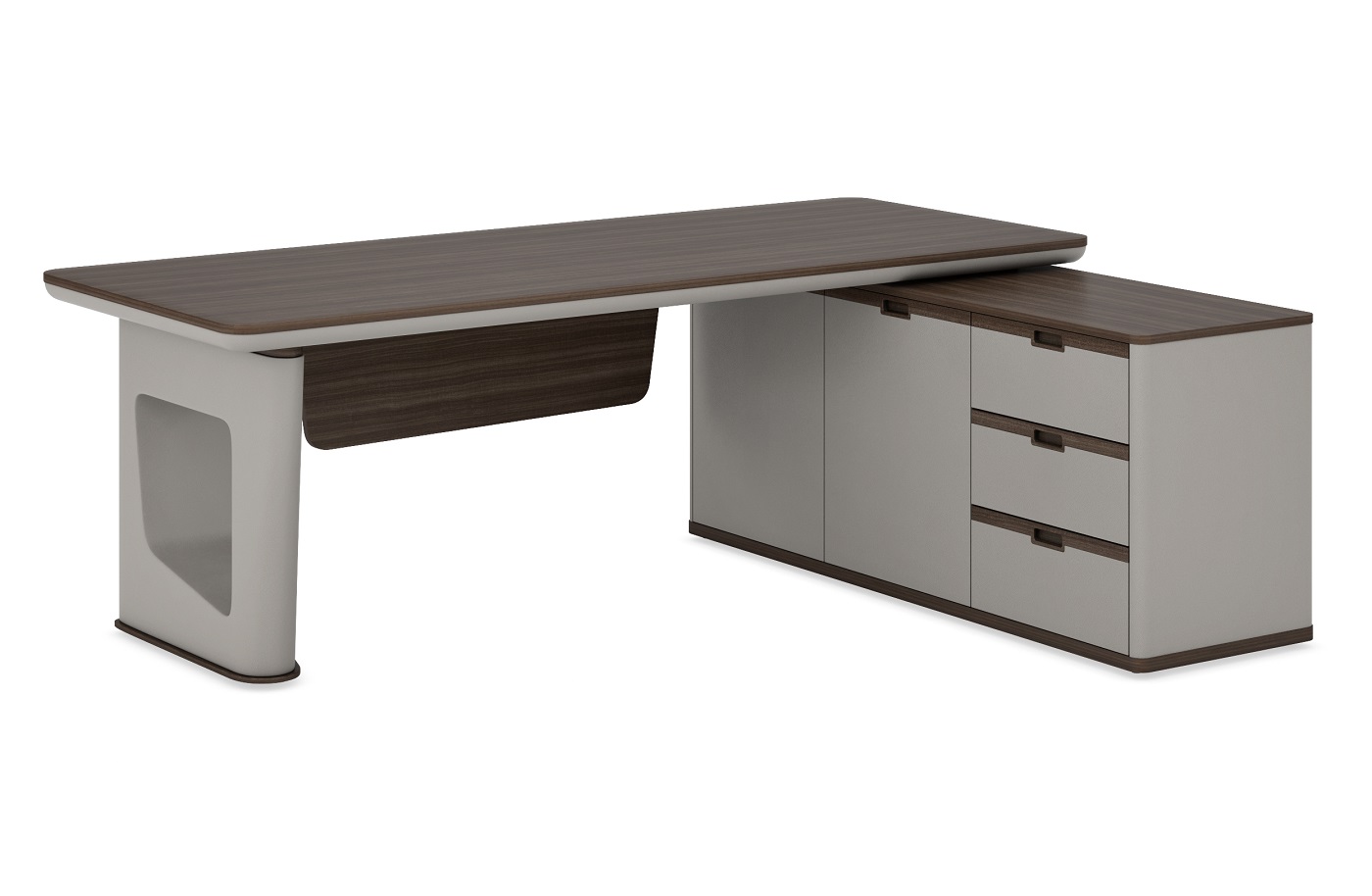 Cтол письменный с боковой тумбой (правой) Cus2216R