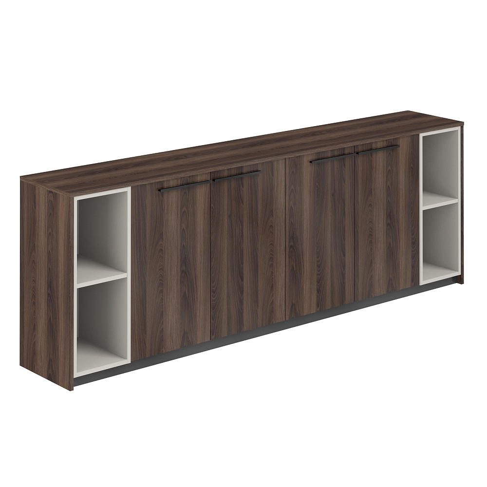 Шкаф низкий (2 шт) с 2-мя стеллажами, 2440х410х842 RF.328.DA.DA.PG