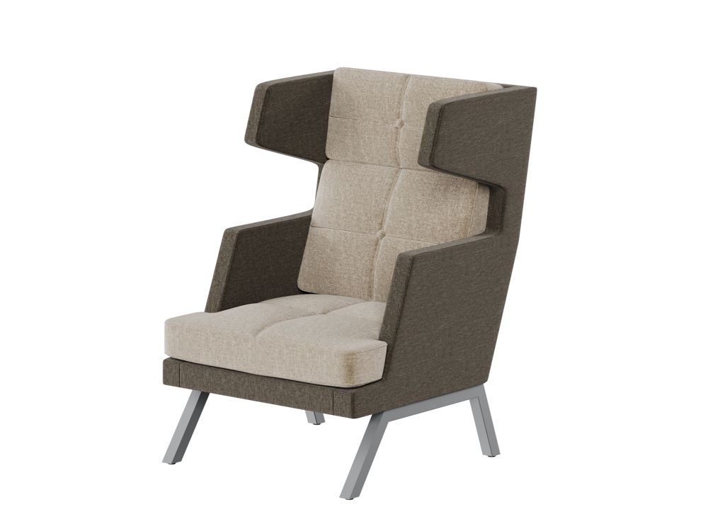 Aldo Кресло высокое с декором из пуговиц ALDB-01