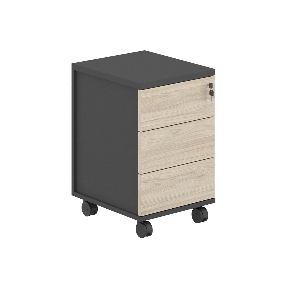 Тумба мобильная 3 ящ. метаб. AG.272.AN.AN.AR