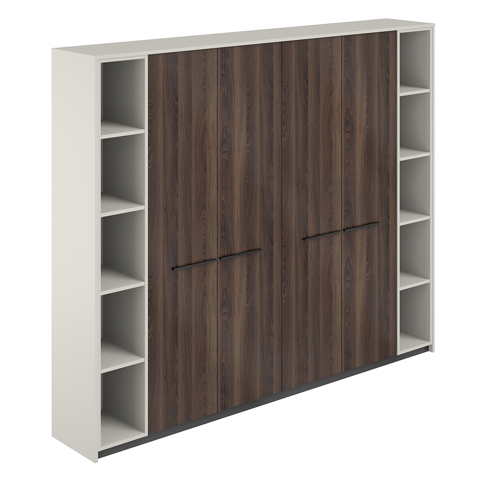 Шкаф высокий (для одежды) (2 шт) с 2-мя стеллажами, 2440х410х1994 RF.510.PG.DA.PG