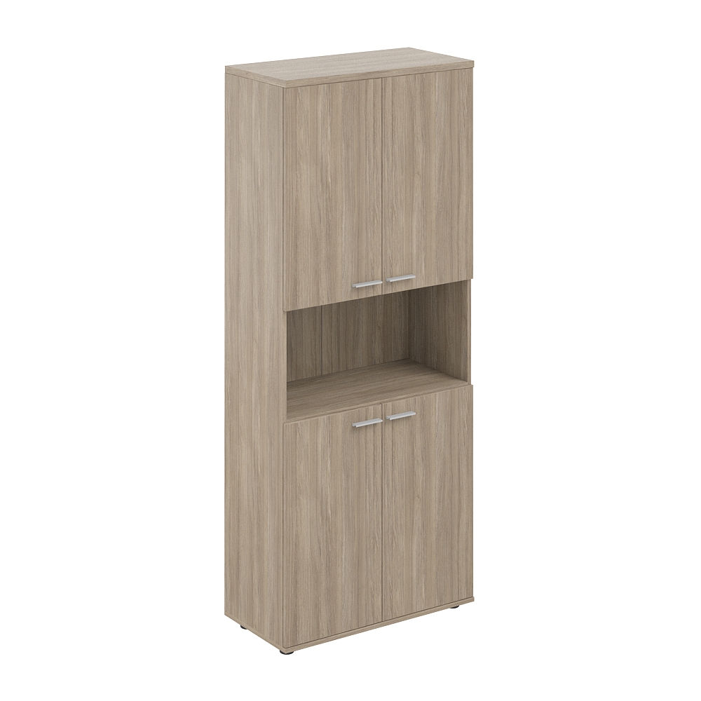 Шкаф высокий с нишей 800х400х1955, 4-х дв, з.ст ЛДСП 16 мм SG.861.OD.OD.OD