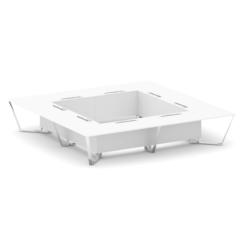 Steel Meet Стол переговорный квадратный MFK-PR.B.SP-20K2