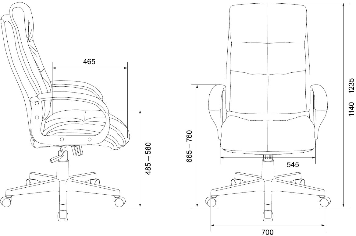 Кресло руководителя Бюрократ CH-824