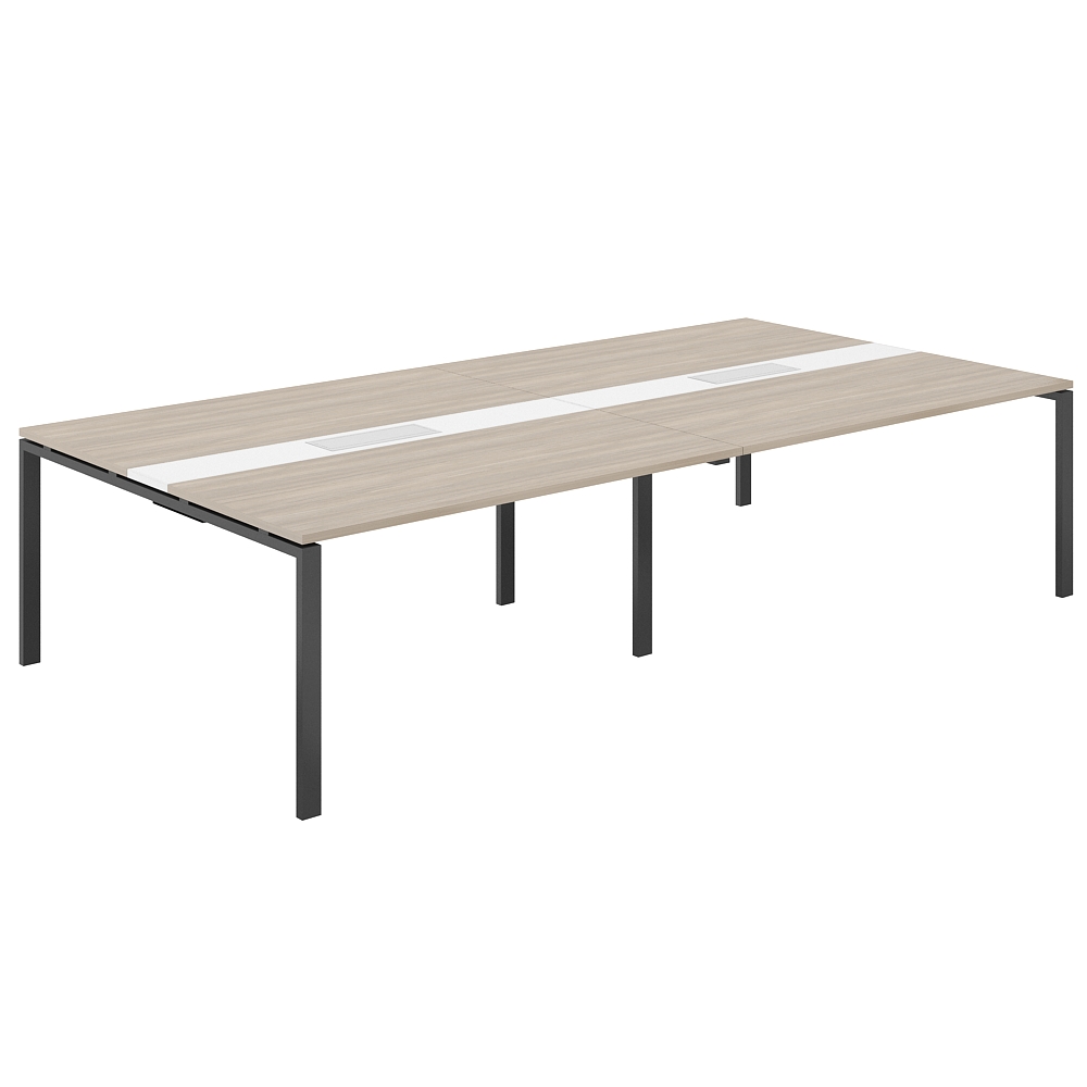 Стол переговорный комбинированный 3200х1638х750 МК60х30 SG.286.OD.63.AN.WH