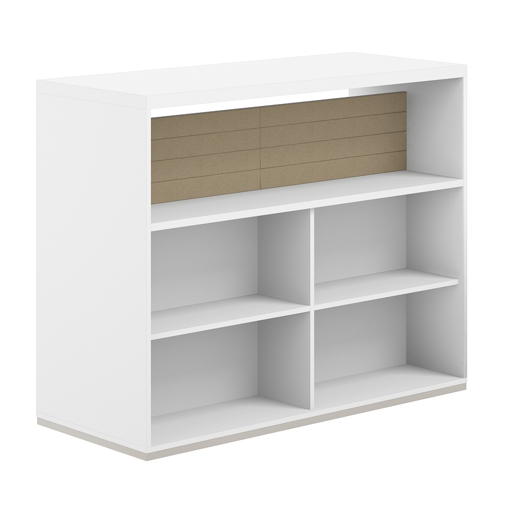 Стеллаж-комбо 2-стор. 1238 с топом, с экраном тканевым низким AG.254.101.654.BG