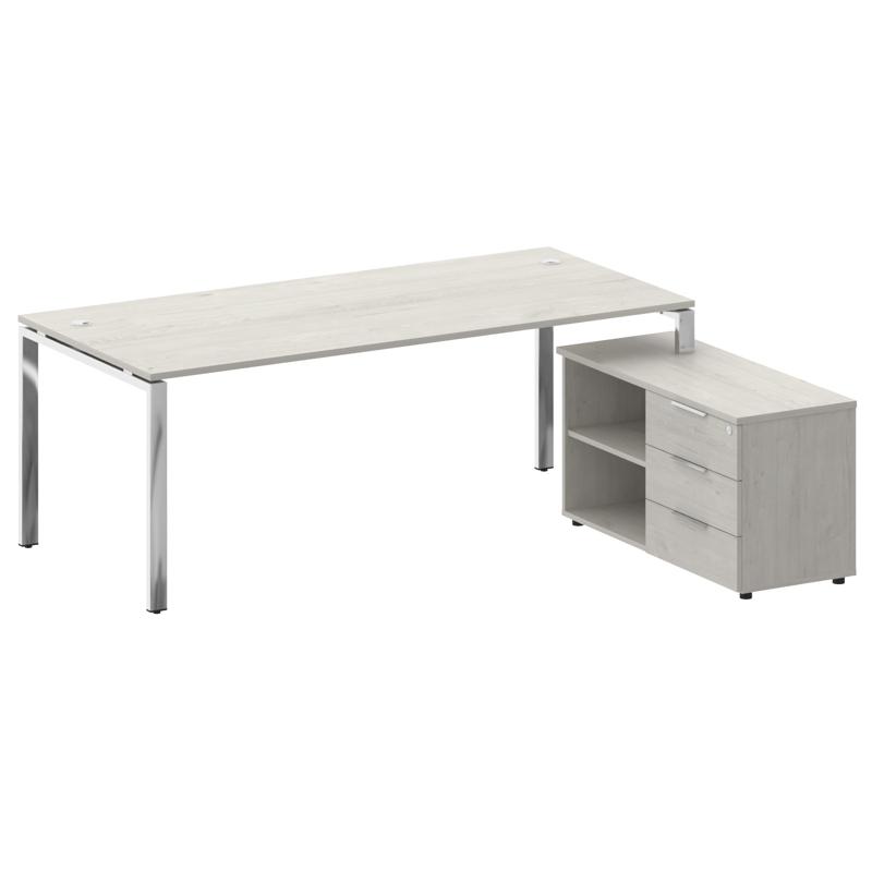 Metal System Direct Стол руковод. с тумбой БГ.СРТ-6.9 (R) 2100*1720*75