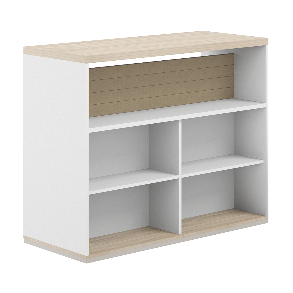 Стеллаж-комбо 2-стор. 1238 с топом, с экраном тканевым низким AG.254.201.654.BG