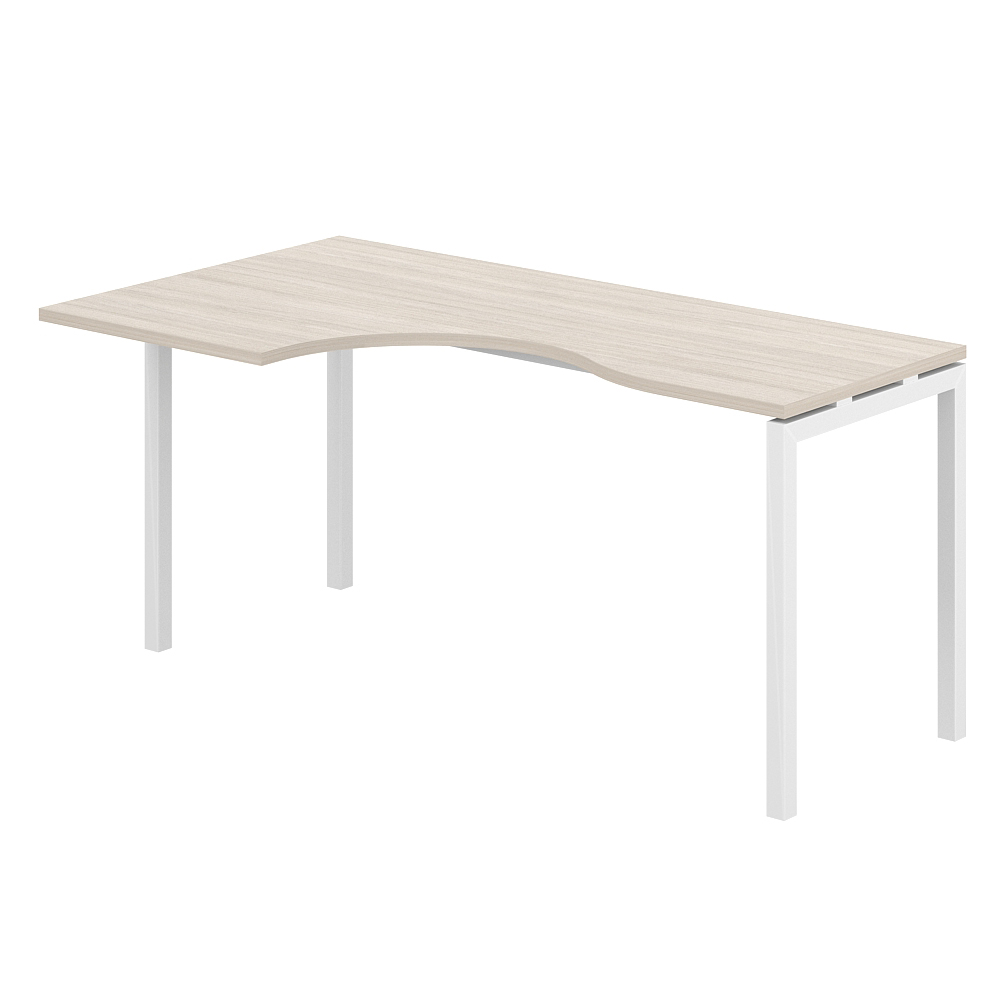 Стол эргономичный 1600х900х750 левый МК40х40 SG.232.OL.44.WH.L