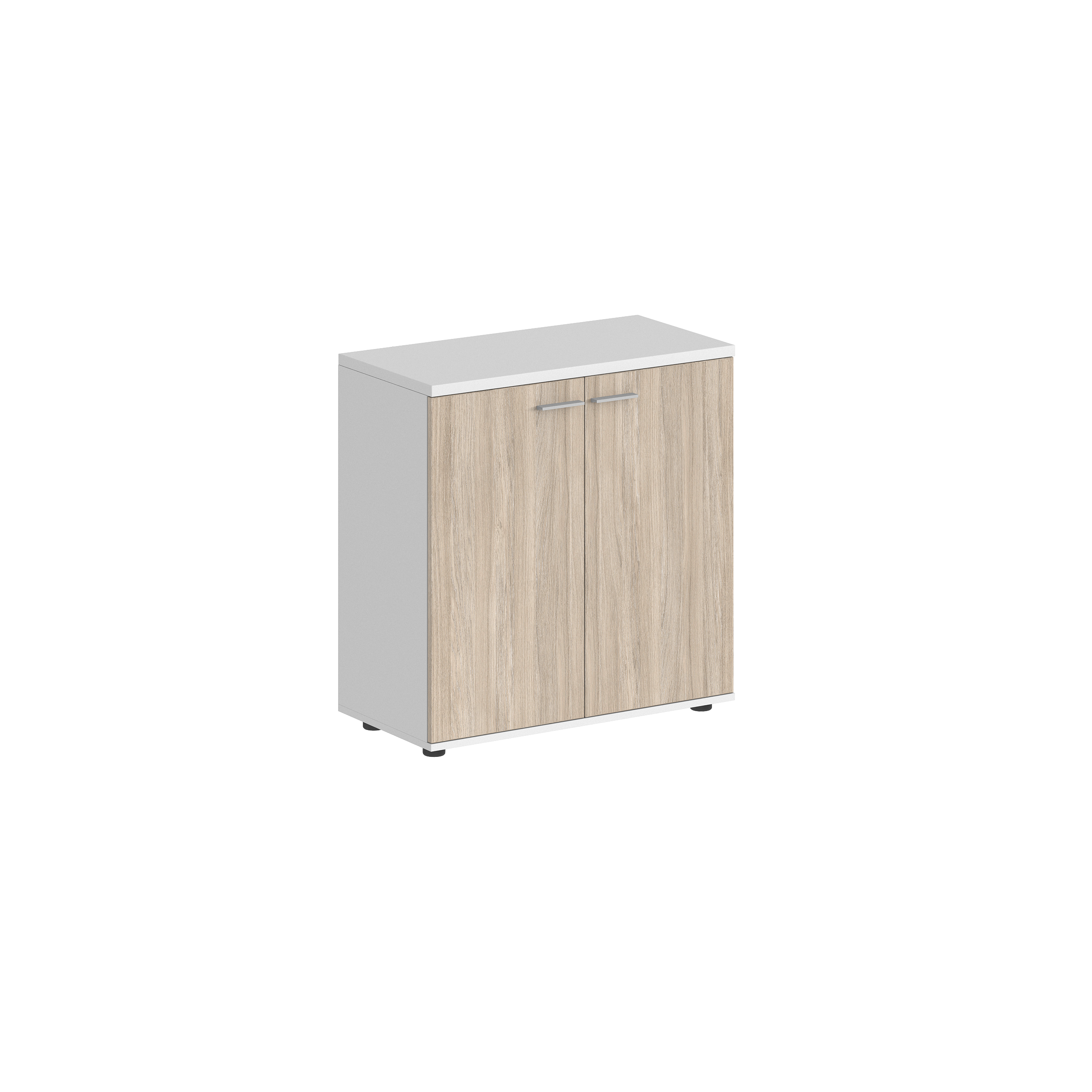 Шкаф низкий 800х400х825, 2-х дв., з.ст HDF SG.805.WH.OL