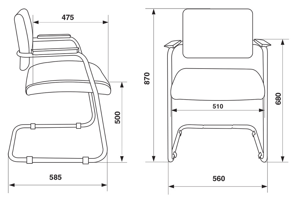 Кресло Бюрократ CH-271N-V