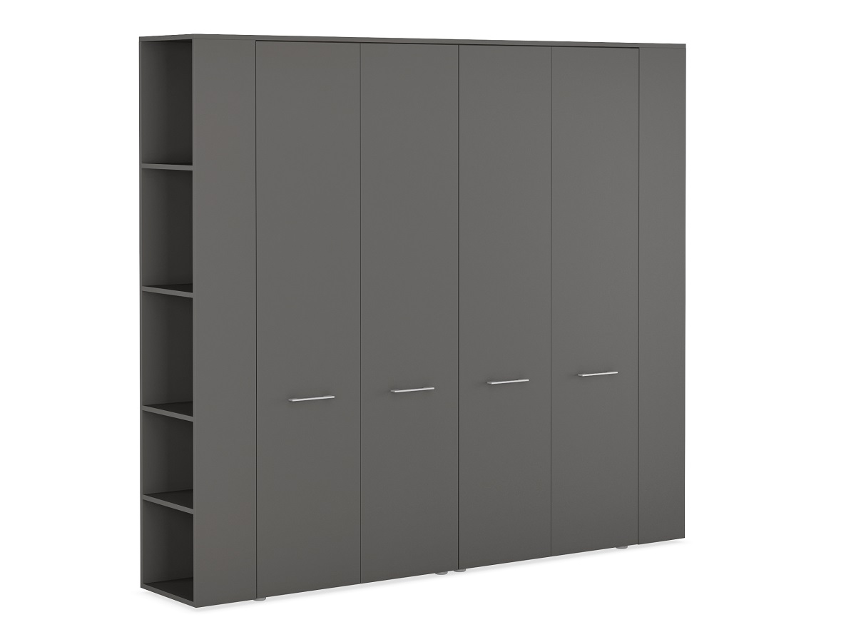 Шкаф с полками и гардероб со стеллажами  JNO936.ANT