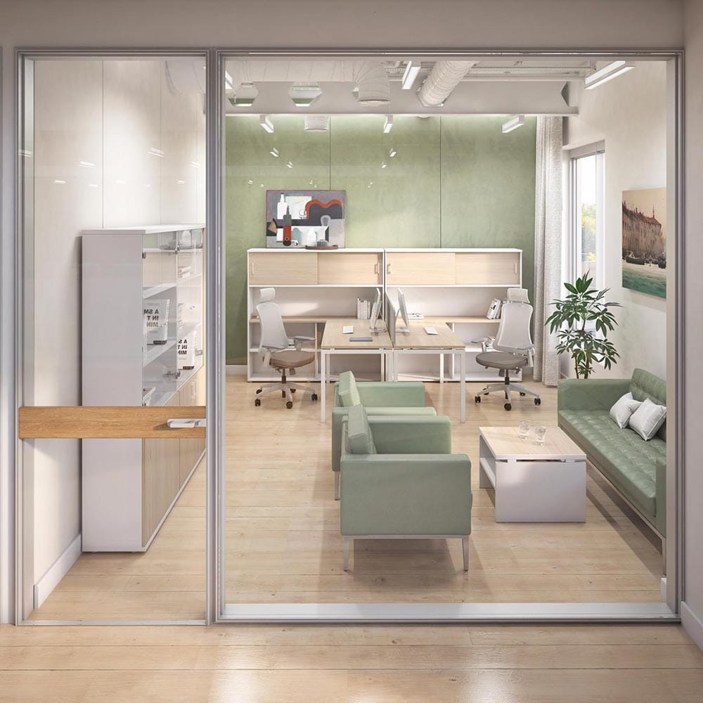 Шкаф-стеллаж разделительный TARGET (Белый)