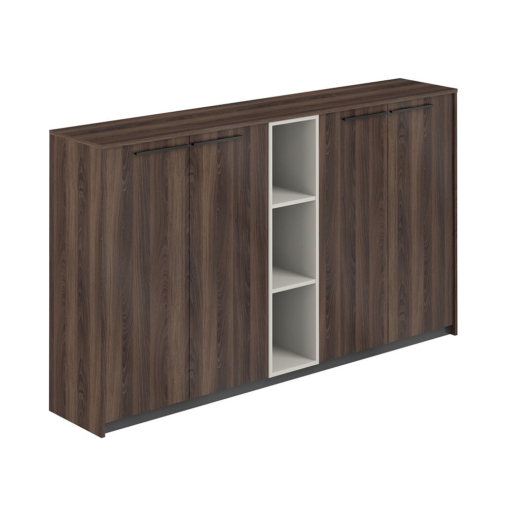 Шкаф средний (2 шт) со стеллажом, 2140х410х1226 RF.404.DA.DA.PG