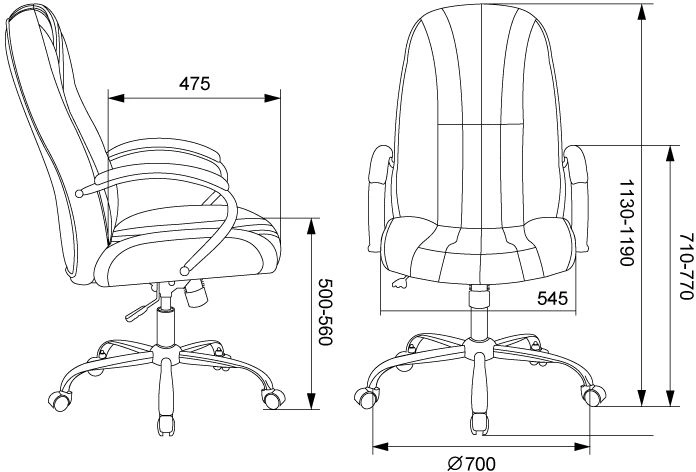 Кресло руководителя Бюрократ T-898SL