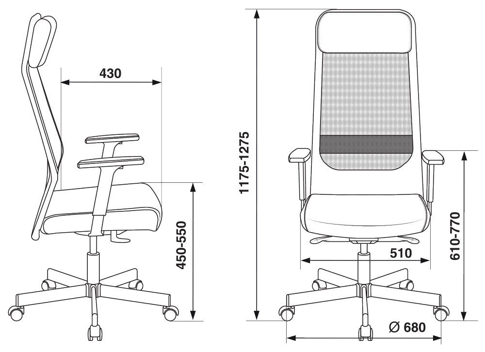Кресло руководителя Бюрократ T-995