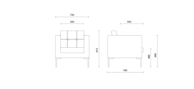 Мягкое кресло Canape 1