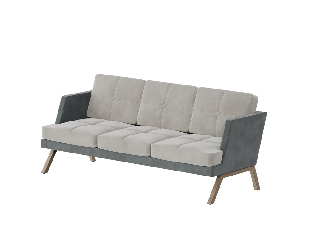 Aldo Диван трёхместный с декором из пуговиц ALDB-03L