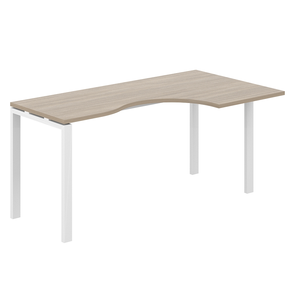 Стол эргономичный 1600х900х750 правый МК60х30 SG.232.OD.63.WH.R