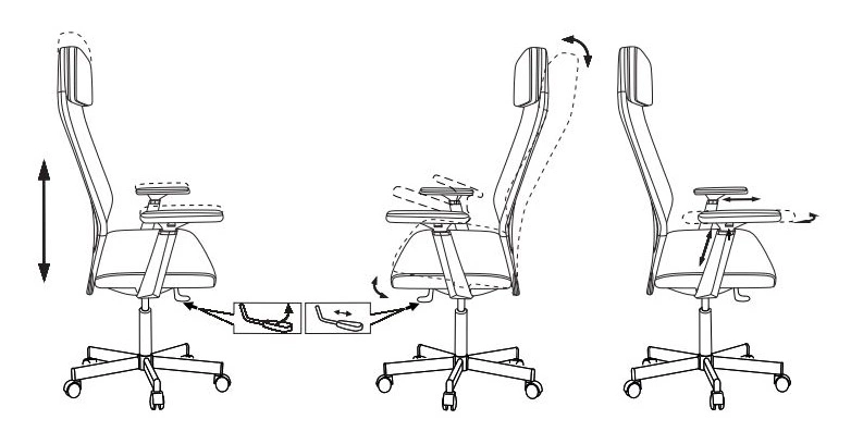 Кресло руководителя Бюрократ T-995