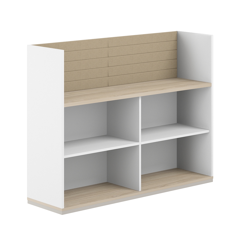 Стеллаж-комбо 1-стор. 1638, с экраном тканевым высоким AG.253.400.663.BG