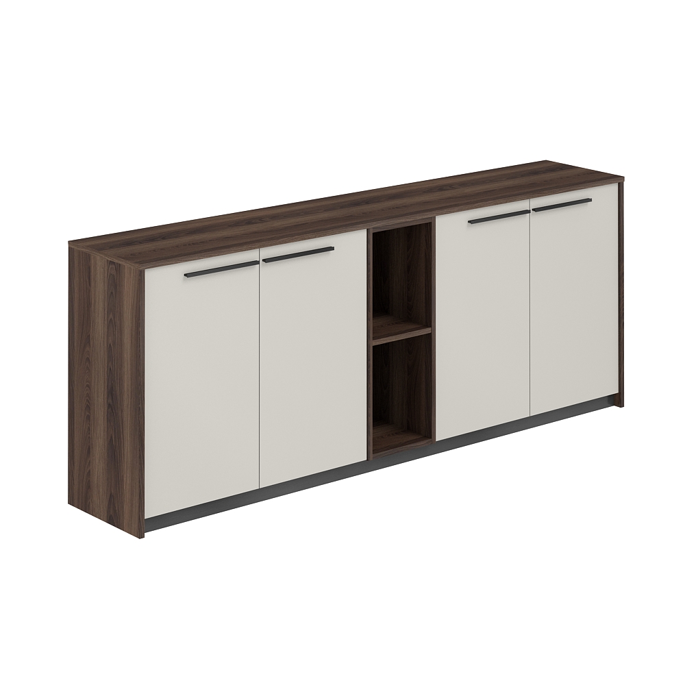 Шкаф низкий (2 шт) со стеллажом, 2140х410х842 RF.327.DA.PG.DA