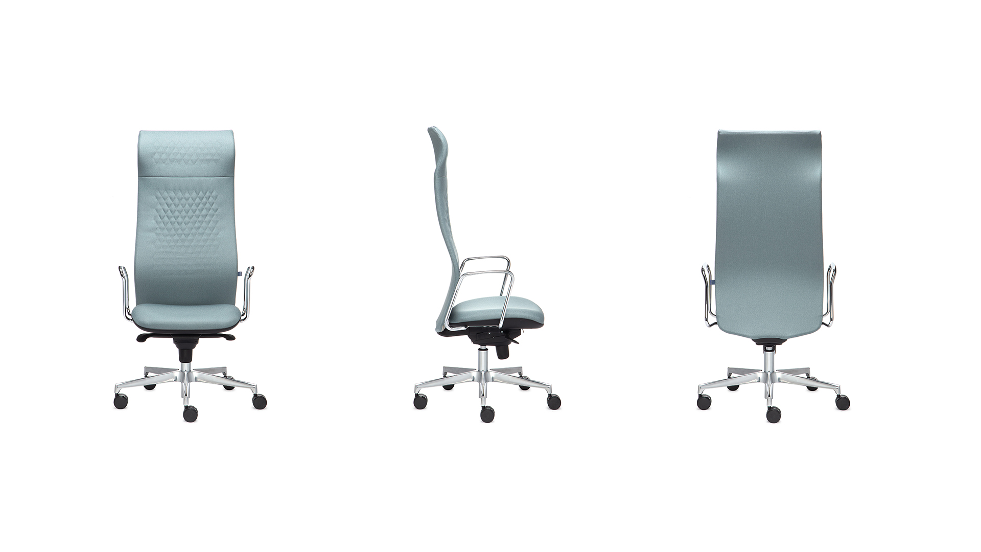 Офисное кресло Eclipse с высокой спинкой на крестовине с колесами