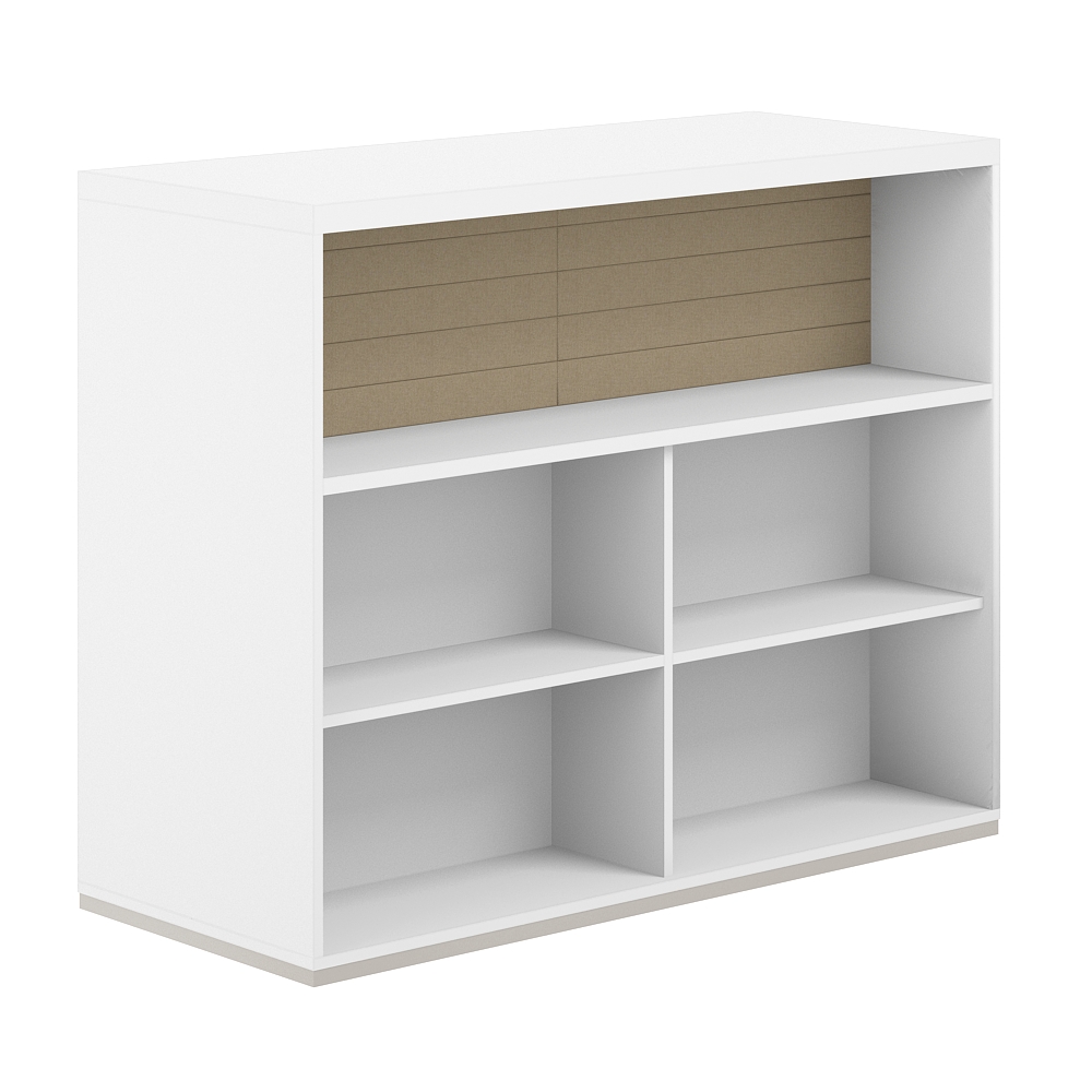 Стеллаж-комбо 2-стор. 1238 с топом, с экраном тканевым высоким AG.254.101.664.BG