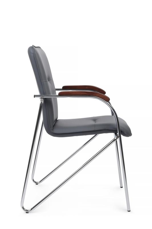 Стул Самба с деревянными подлокотниками SMB-02H Хром гальв.