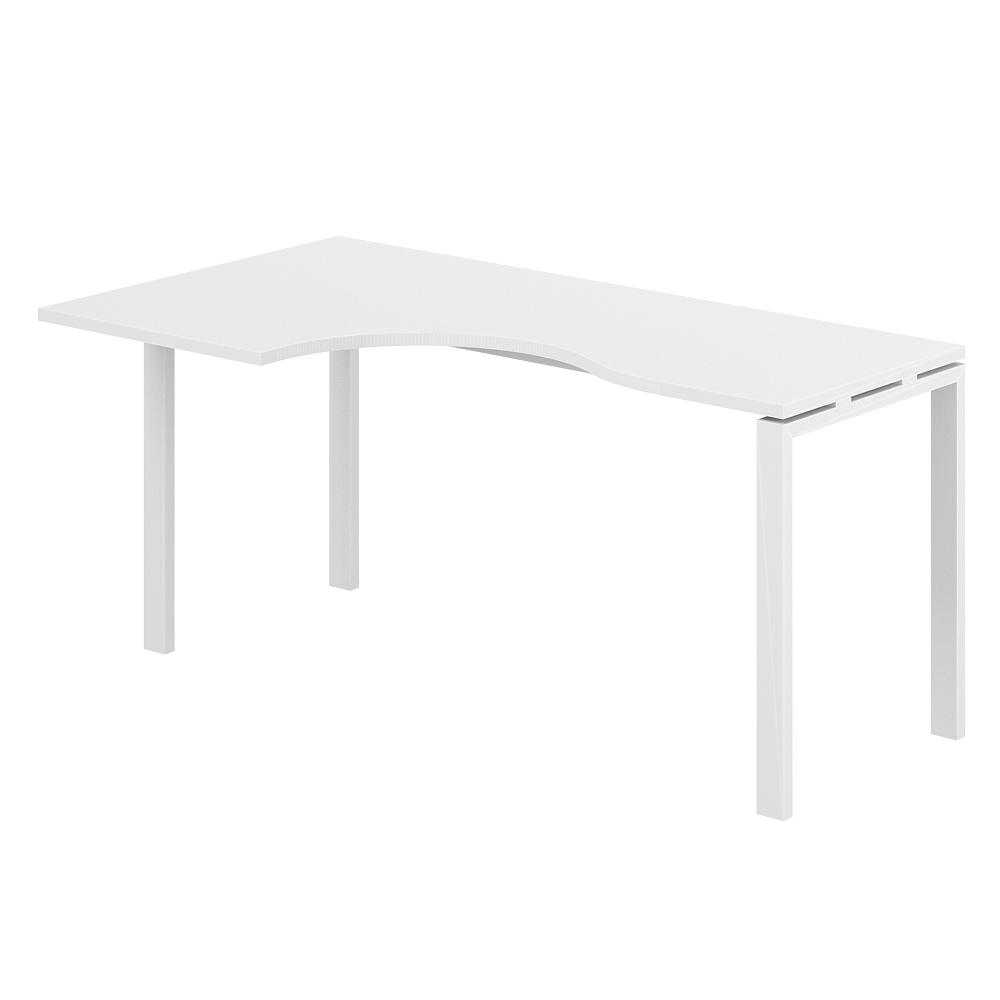 Стол эргономичный 1400х900х750 левый МК60х30 SG.231.WH.63.WH.L