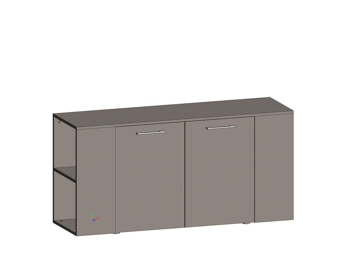 Шкаф низкий  со стеллажами JNO922.U727