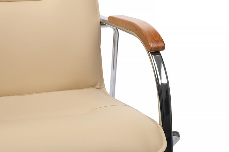 Стул Самба с деревянными подлокотниками SMB-02H Хром гальв.