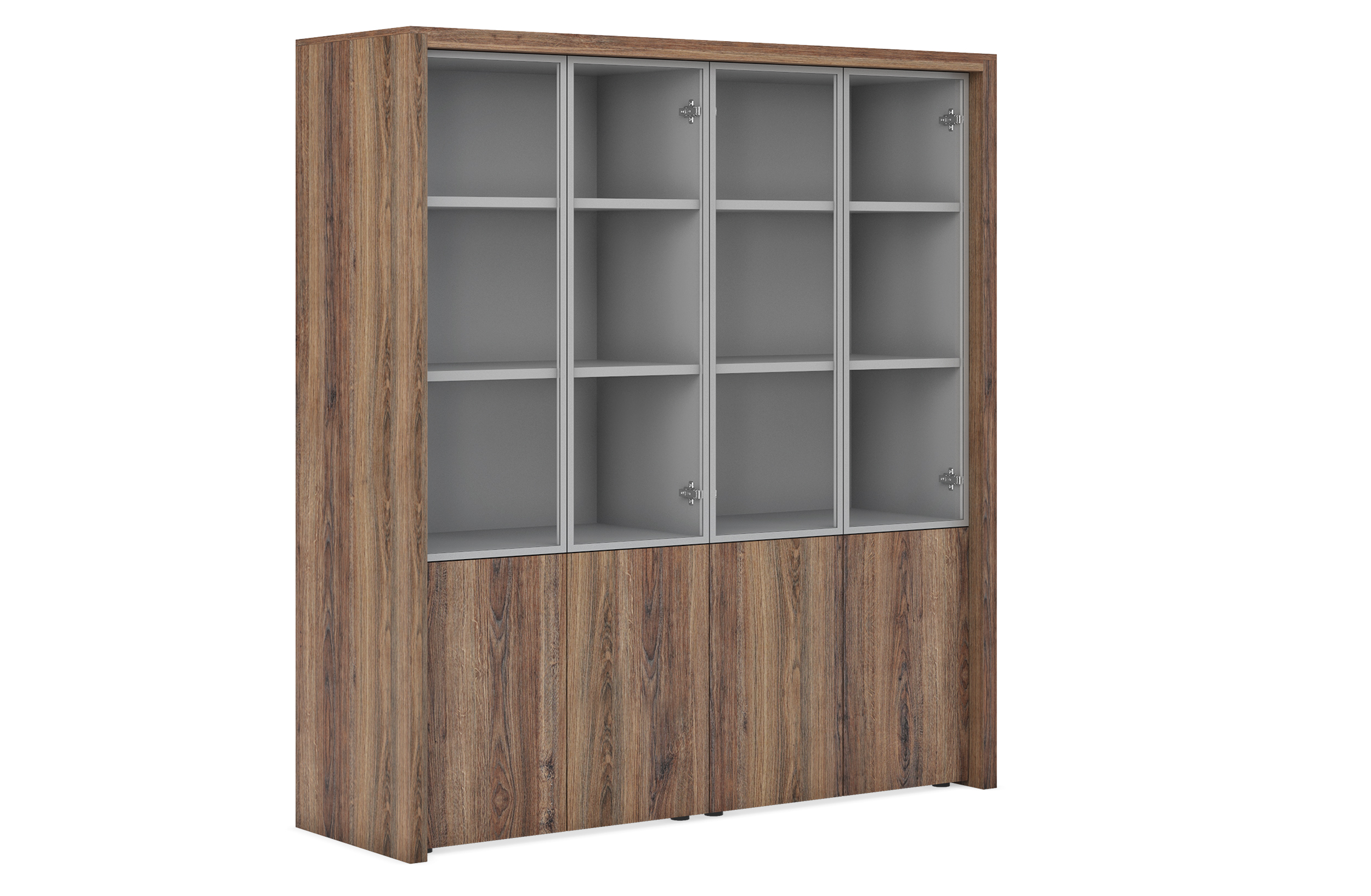 2 шкафа  комбинированных с декоративной обвязкой   JR516