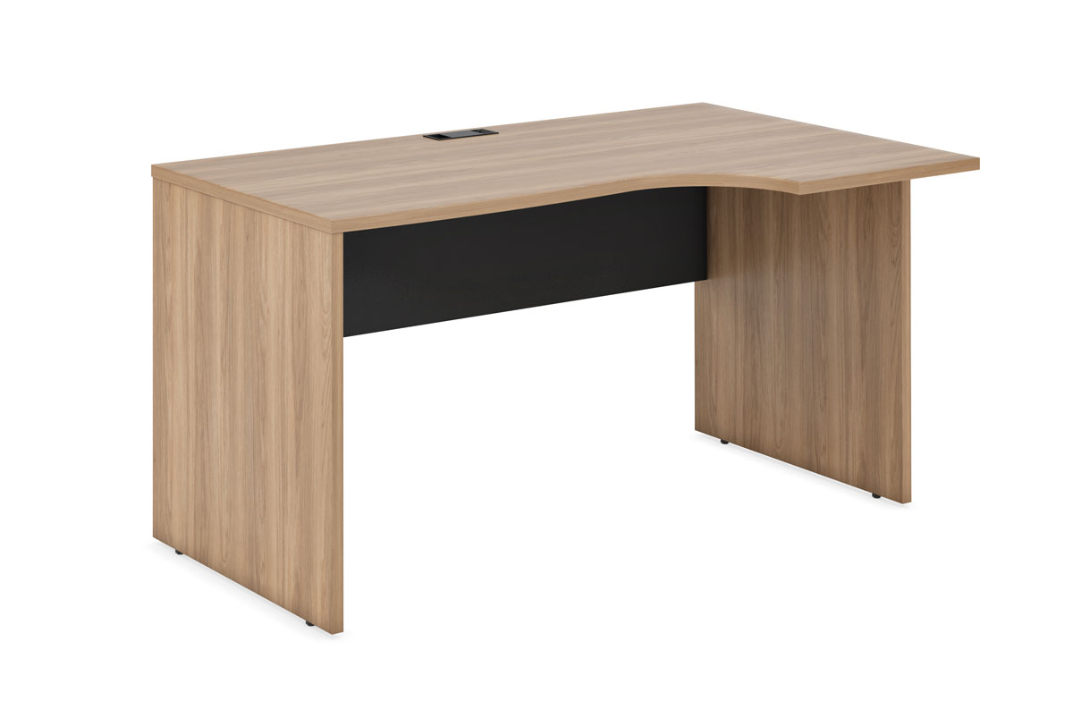 Стол криволинейный 1,4м. правый на ДСП опорах, гл. 700/900 мм EVL168DX