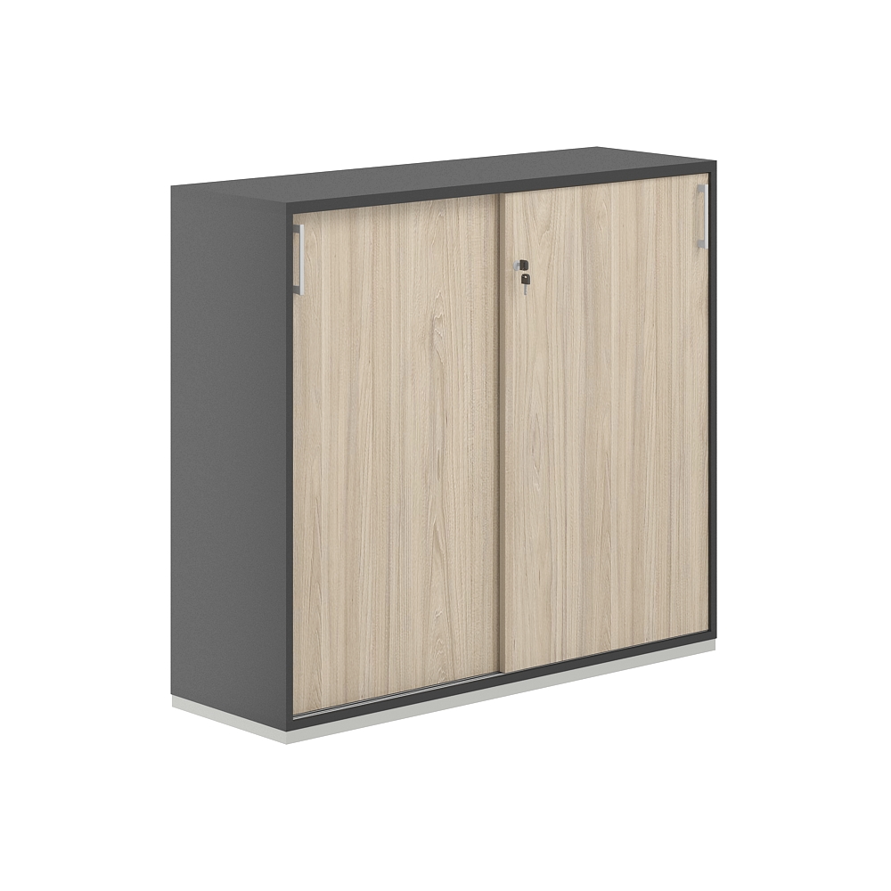 Шкаф-купе 3 ур. 1238х400х1111 AG.244.AN.AN.WH