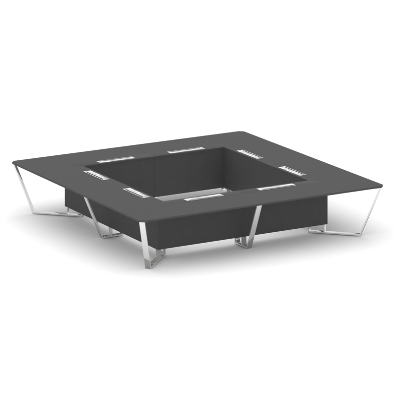 Steel Meet Стол переговорный квадратный MDK-PR.B.SP-20K2