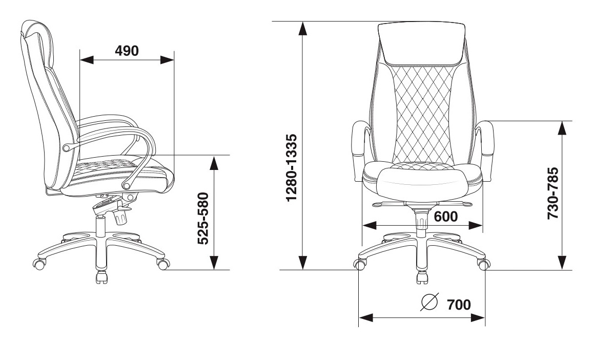 Кресло руководителя Бюрократ T-9924SL