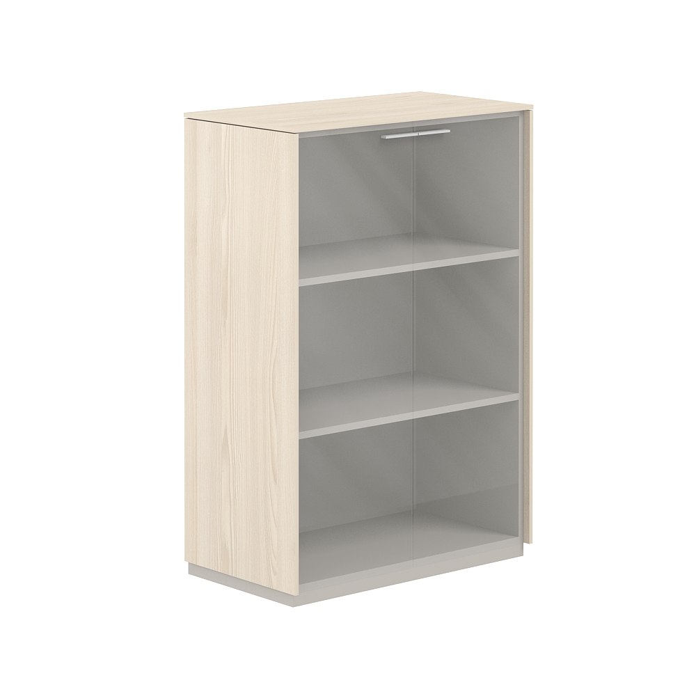 Шкаф средний со стеклом прозр. GL, обвязка YN NZ-0325.YN.GL